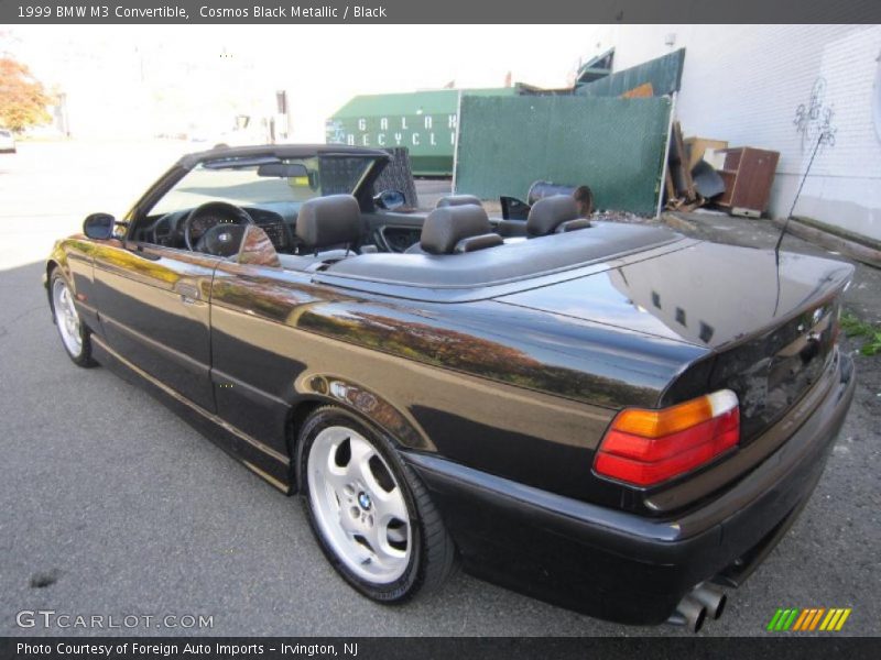 Cosmos Black Metallic / Black 1999 BMW M3 Convertible