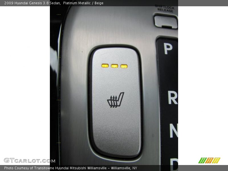 Platinum Metallic / Beige 2009 Hyundai Genesis 3.8 Sedan