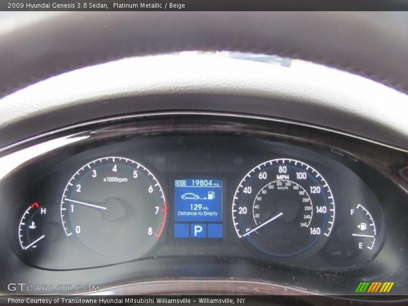  2009 Genesis 3.8 Sedan 3.8 Sedan Gauges