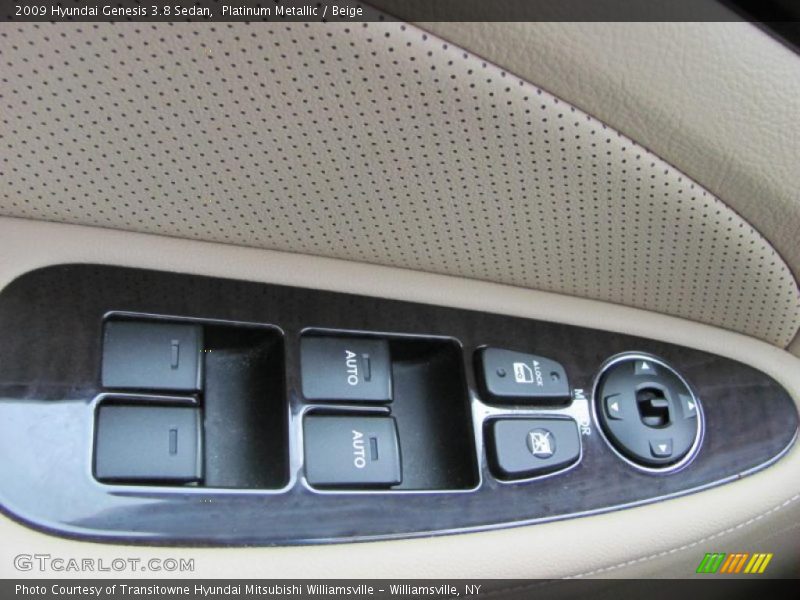 Platinum Metallic / Beige 2009 Hyundai Genesis 3.8 Sedan