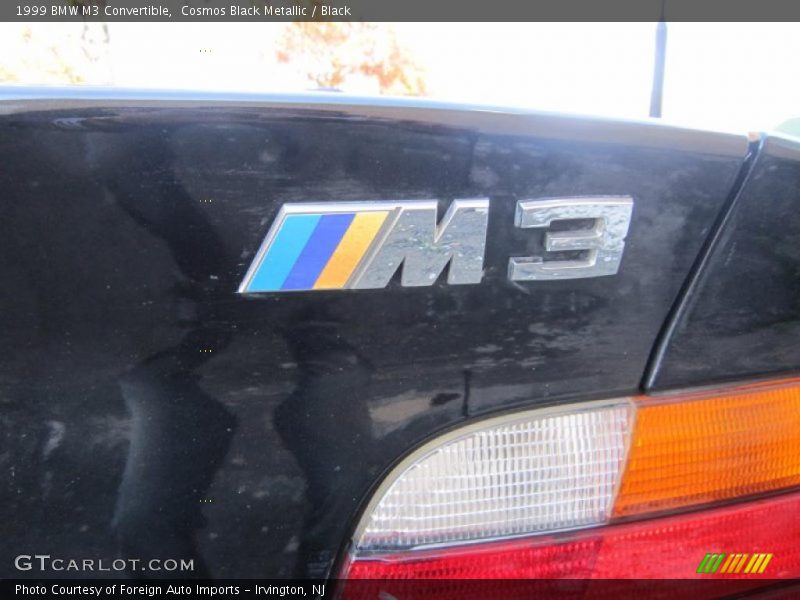 Cosmos Black Metallic / Black 1999 BMW M3 Convertible
