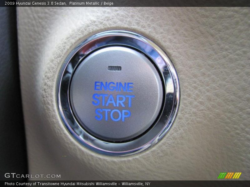 Platinum Metallic / Beige 2009 Hyundai Genesis 3.8 Sedan
