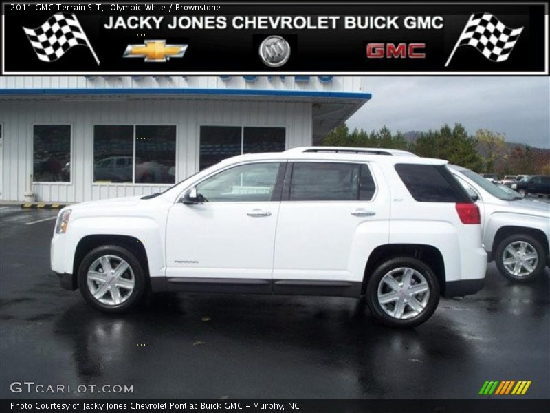 Olympic White / Brownstone 2011 GMC Terrain SLT