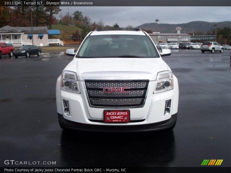 Olympic White / Brownstone 2011 GMC Terrain SLT