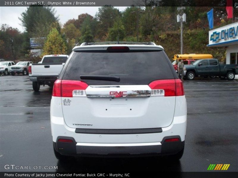 Olympic White / Brownstone 2011 GMC Terrain SLT