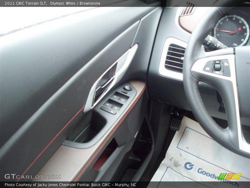 Olympic White / Brownstone 2011 GMC Terrain SLT