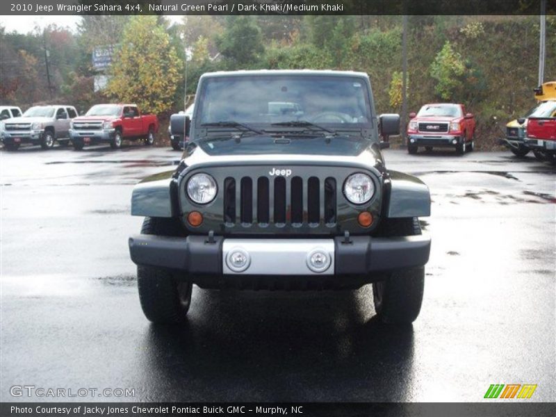 Natural Green Pearl / Dark Khaki/Medium Khaki 2010 Jeep Wrangler Sahara 4x4