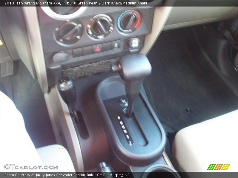 Natural Green Pearl / Dark Khaki/Medium Khaki 2010 Jeep Wrangler Sahara 4x4
