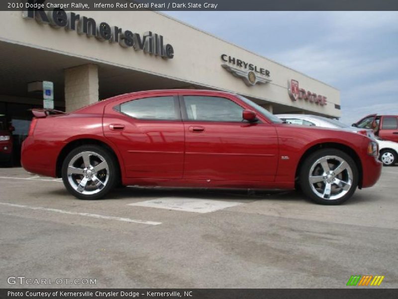 Inferno Red Crystal Pearl / Dark Slate Gray 2010 Dodge Charger Rallye