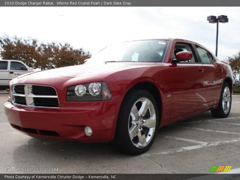 Inferno Red Crystal Pearl / Dark Slate Gray 2010 Dodge Charger Rallye