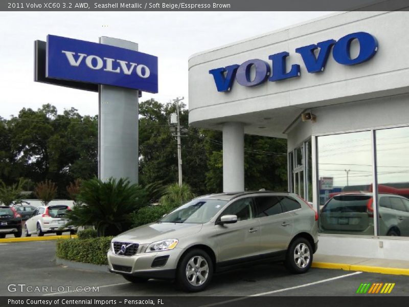 Seashell Metallic / Soft Beige/Esspresso Brown 2011 Volvo XC60 3.2 AWD