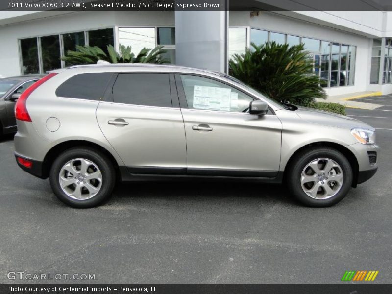 Seashell Metallic / Soft Beige/Esspresso Brown 2011 Volvo XC60 3.2 AWD