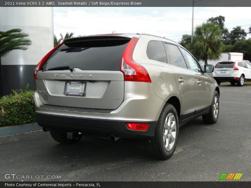 Seashell Metallic / Soft Beige/Esspresso Brown 2011 Volvo XC60 3.2 AWD