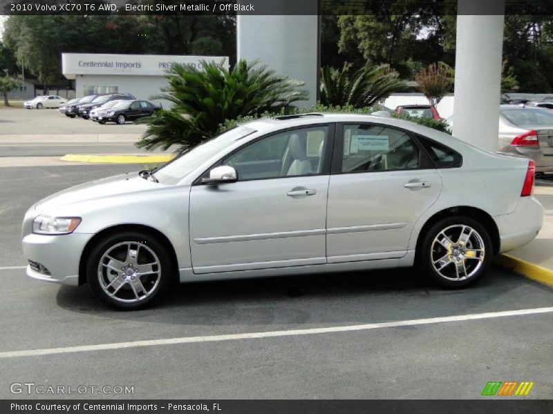 Electric Silver Metallic / Off Black 2010 Volvo XC70 T6 AWD