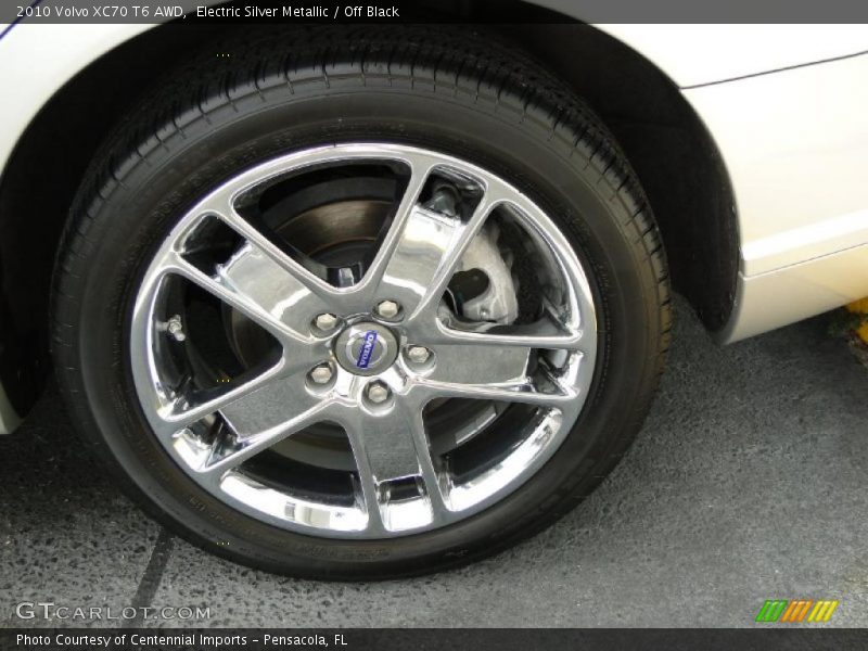 Electric Silver Metallic / Off Black 2010 Volvo XC70 T6 AWD