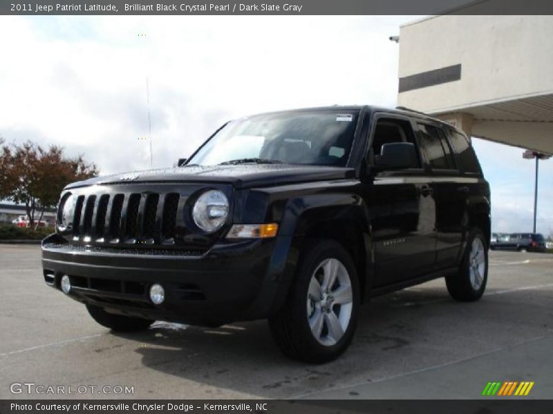 Brilliant Black Crystal Pearl / Dark Slate Gray 2011 Jeep Patriot Latitude