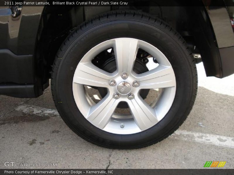 Brilliant Black Crystal Pearl / Dark Slate Gray 2011 Jeep Patriot Latitude