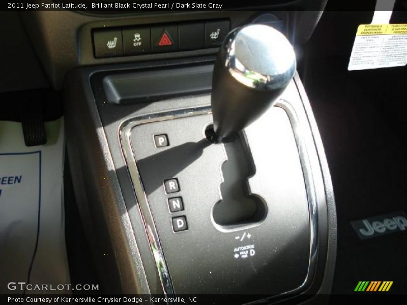  2011 Patriot Latitude CVT2 AutoStick Automatic Shifter