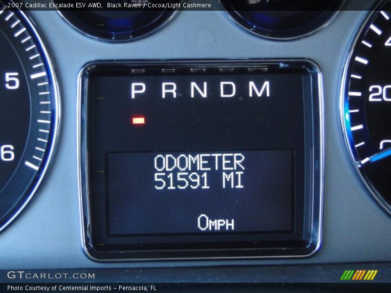 Black Raven / Cocoa/Light Cashmere 2007 Cadillac Escalade ESV AWD