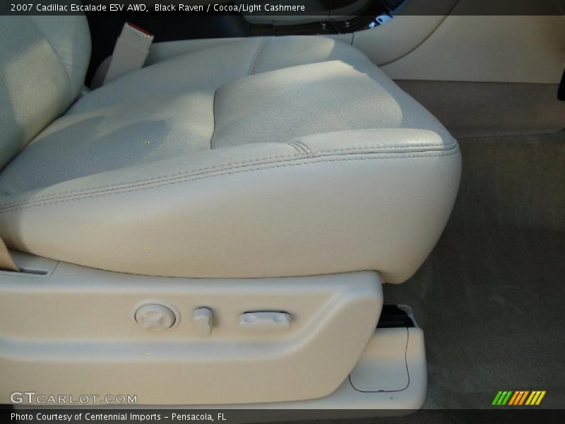 Black Raven / Cocoa/Light Cashmere 2007 Cadillac Escalade ESV AWD