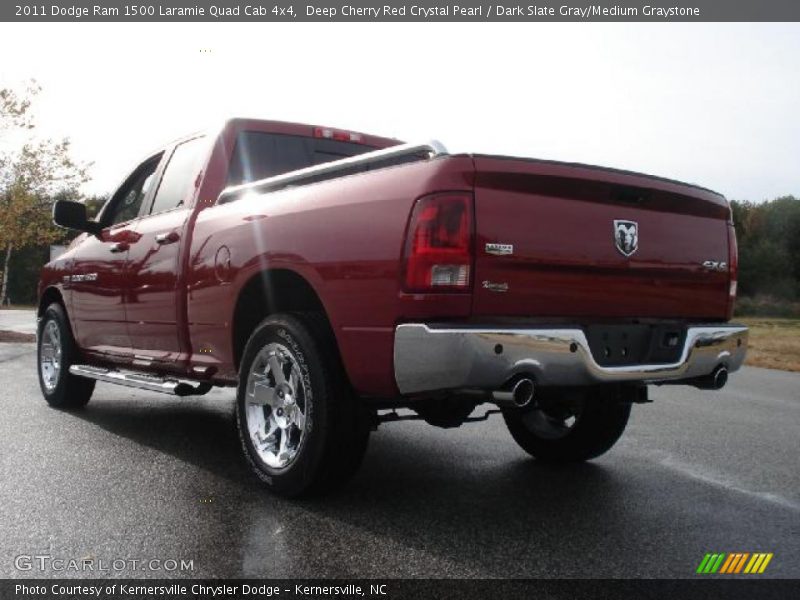 Deep Cherry Red Crystal Pearl / Dark Slate Gray/Medium Graystone 2011 Dodge Ram 1500 Laramie Quad Cab 4x4