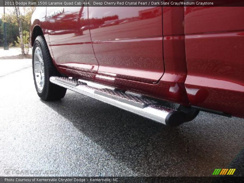 Deep Cherry Red Crystal Pearl / Dark Slate Gray/Medium Graystone 2011 Dodge Ram 1500 Laramie Quad Cab 4x4