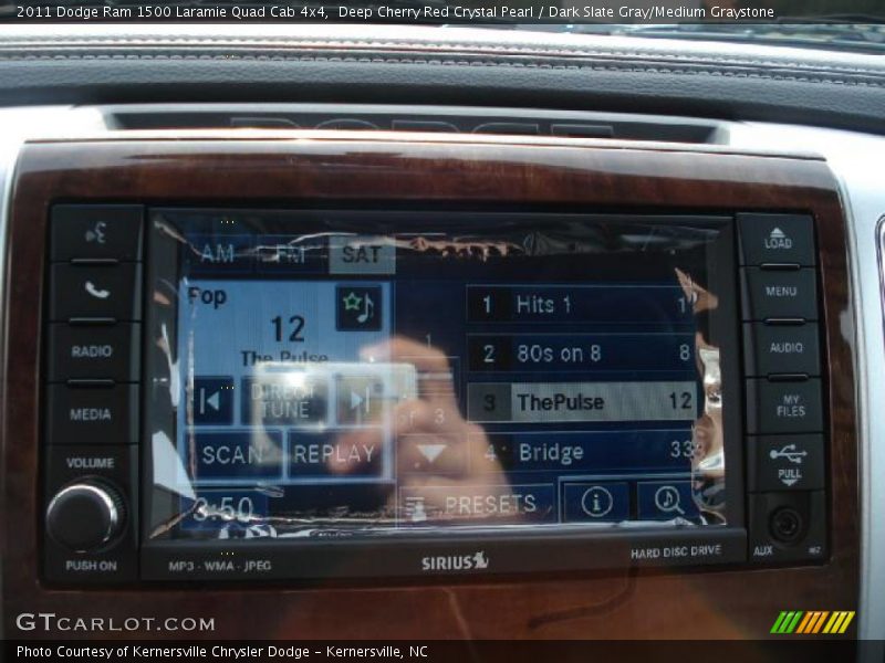 Deep Cherry Red Crystal Pearl / Dark Slate Gray/Medium Graystone 2011 Dodge Ram 1500 Laramie Quad Cab 4x4
