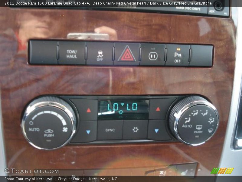Deep Cherry Red Crystal Pearl / Dark Slate Gray/Medium Graystone 2011 Dodge Ram 1500 Laramie Quad Cab 4x4