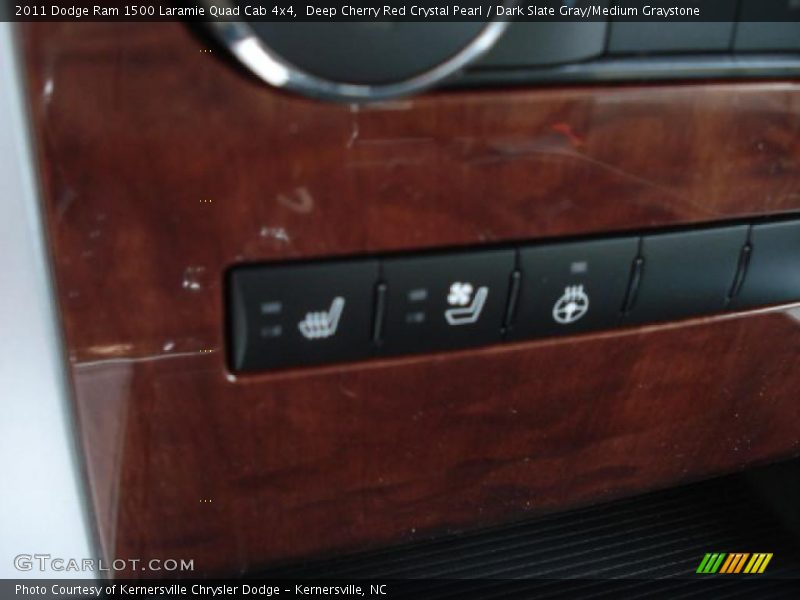 Deep Cherry Red Crystal Pearl / Dark Slate Gray/Medium Graystone 2011 Dodge Ram 1500 Laramie Quad Cab 4x4