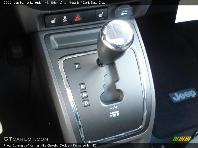  2011 Patriot Latitude 4x4 CVT2 AutoStick Automatic Shifter