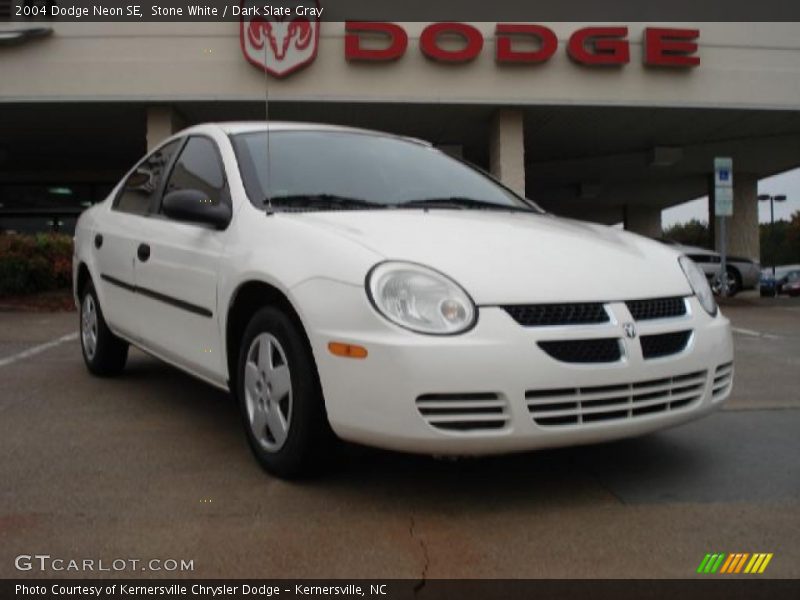 Stone White / Dark Slate Gray 2004 Dodge Neon SE