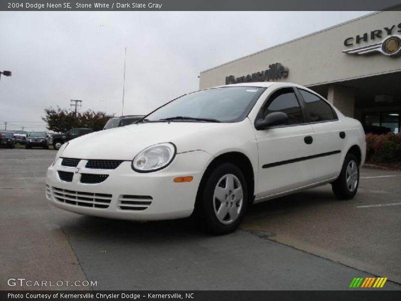 Stone White / Dark Slate Gray 2004 Dodge Neon SE