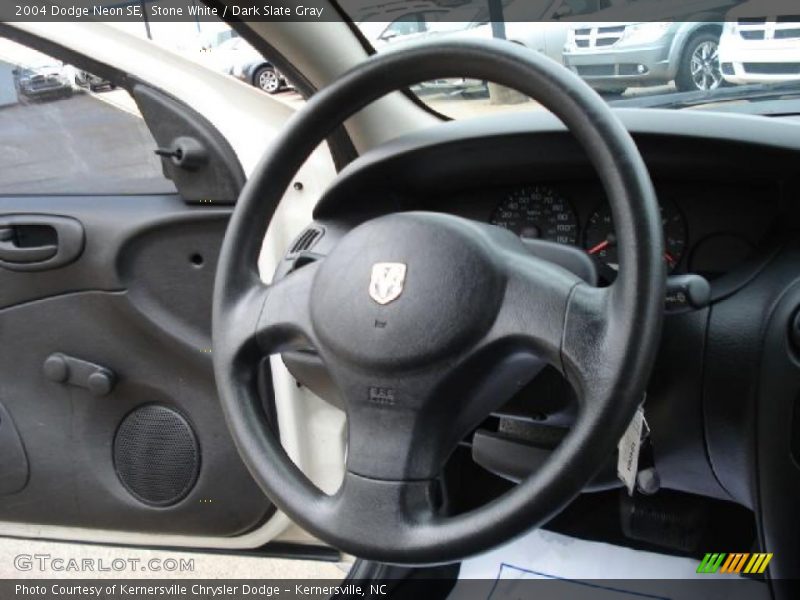 Stone White / Dark Slate Gray 2004 Dodge Neon SE