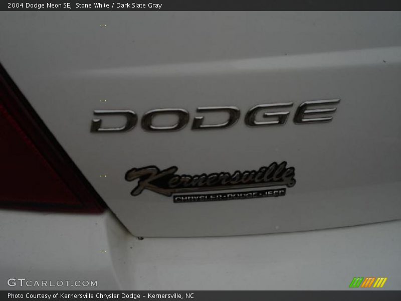 Stone White / Dark Slate Gray 2004 Dodge Neon SE