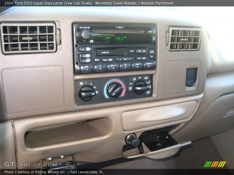 Woodland Green Metallic / Medium Parchment 2000 Ford F350 Super Duty Lariat Crew Cab Dually