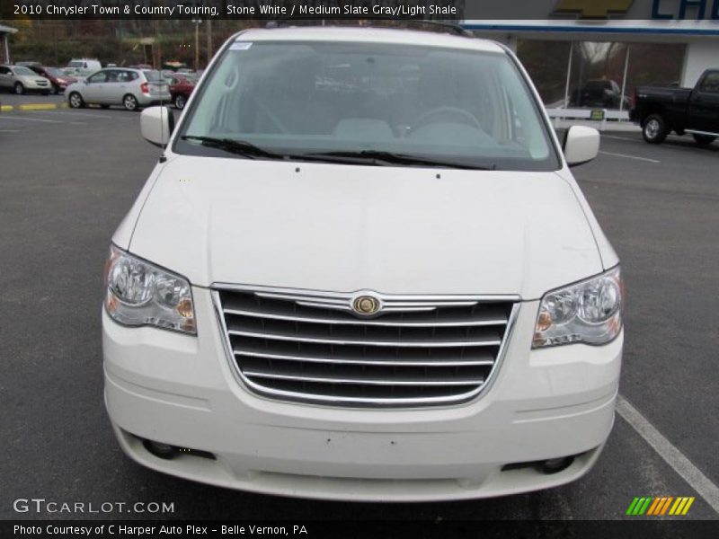 Stone White / Medium Slate Gray/Light Shale 2010 Chrysler Town & Country Touring