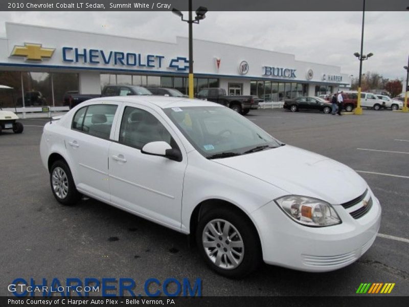 Summit White / Gray 2010 Chevrolet Cobalt LT Sedan