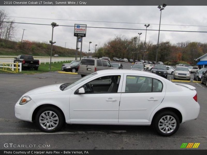 Summit White / Gray 2010 Chevrolet Cobalt LT Sedan