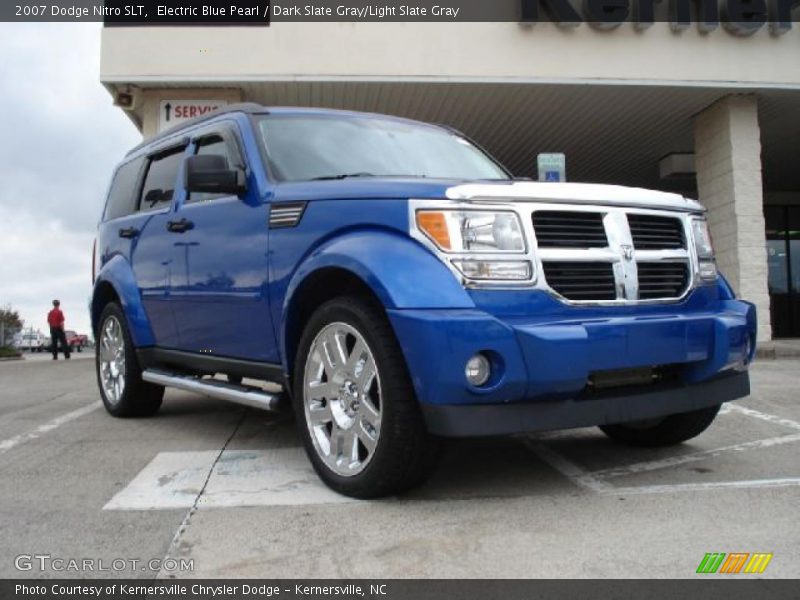 Electric Blue Pearl / Dark Slate Gray/Light Slate Gray 2007 Dodge Nitro SLT