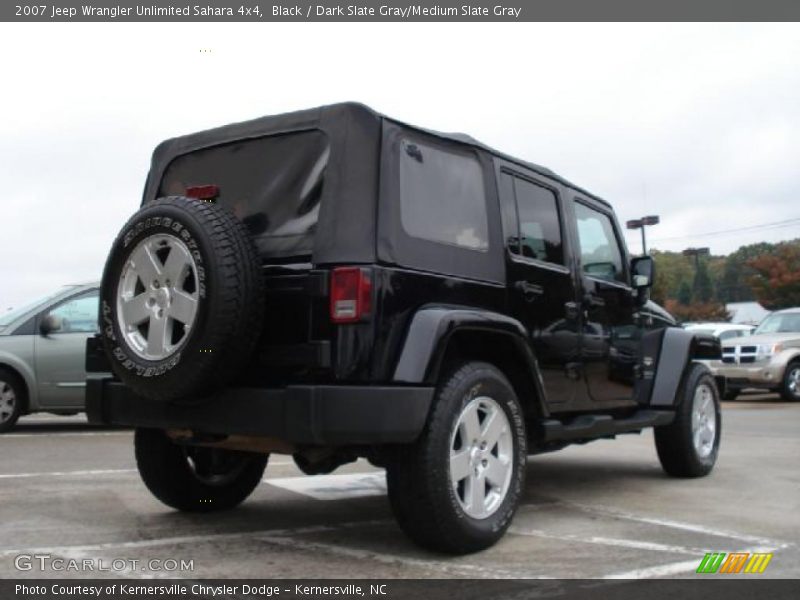 Black / Dark Slate Gray/Medium Slate Gray 2007 Jeep Wrangler Unlimited Sahara 4x4