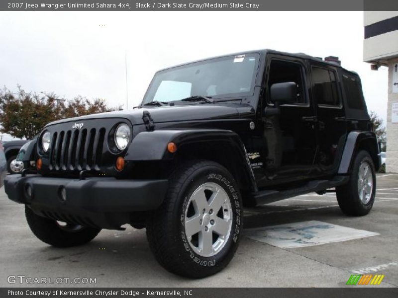 Black / Dark Slate Gray/Medium Slate Gray 2007 Jeep Wrangler Unlimited Sahara 4x4
