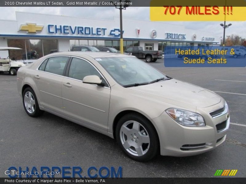 Gold Mist Metallic / Cocoa/Cashmere 2010 Chevrolet Malibu LT Sedan