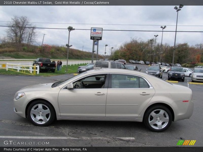 Gold Mist Metallic / Cocoa/Cashmere 2010 Chevrolet Malibu LT Sedan