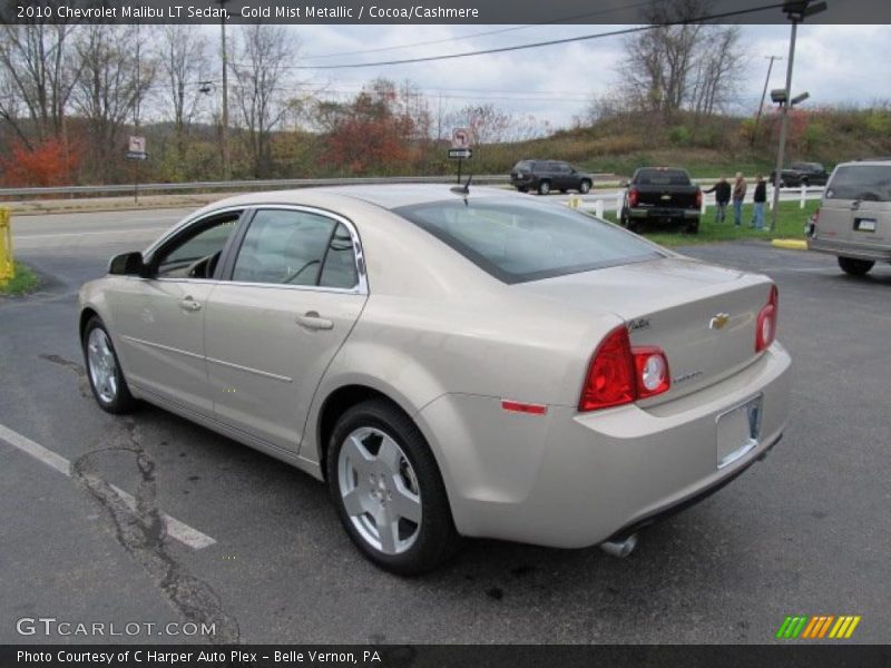 Gold Mist Metallic / Cocoa/Cashmere 2010 Chevrolet Malibu LT Sedan