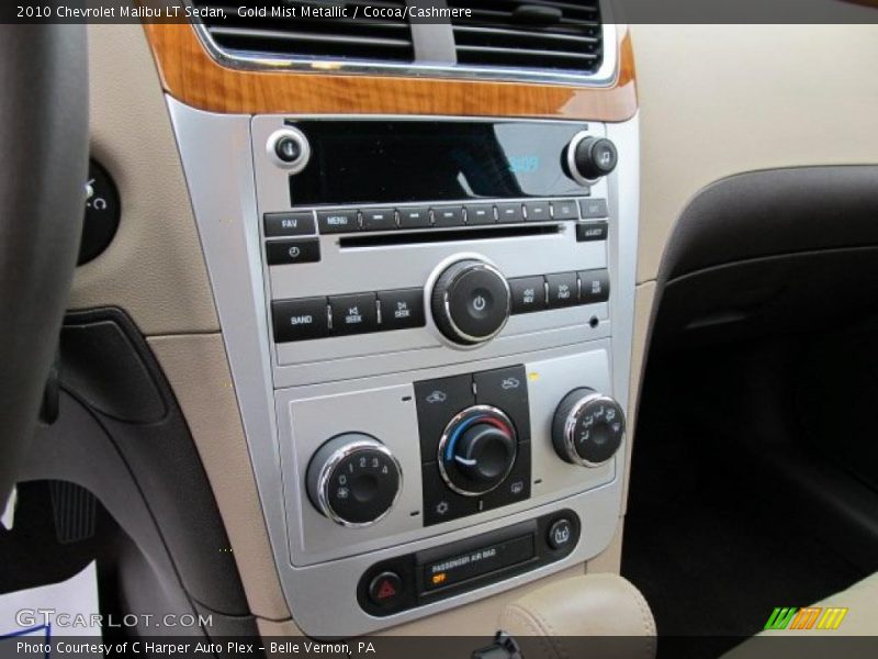 Controls of 2010 Malibu LT Sedan