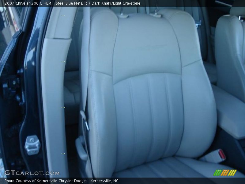 Steel Blue Metallic / Dark Khaki/Light Graystone 2007 Chrysler 300 C HEMI