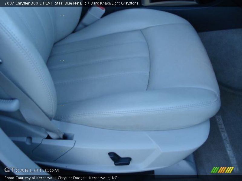 Steel Blue Metallic / Dark Khaki/Light Graystone 2007 Chrysler 300 C HEMI