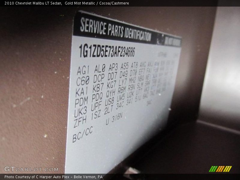 Gold Mist Metallic / Cocoa/Cashmere 2010 Chevrolet Malibu LT Sedan