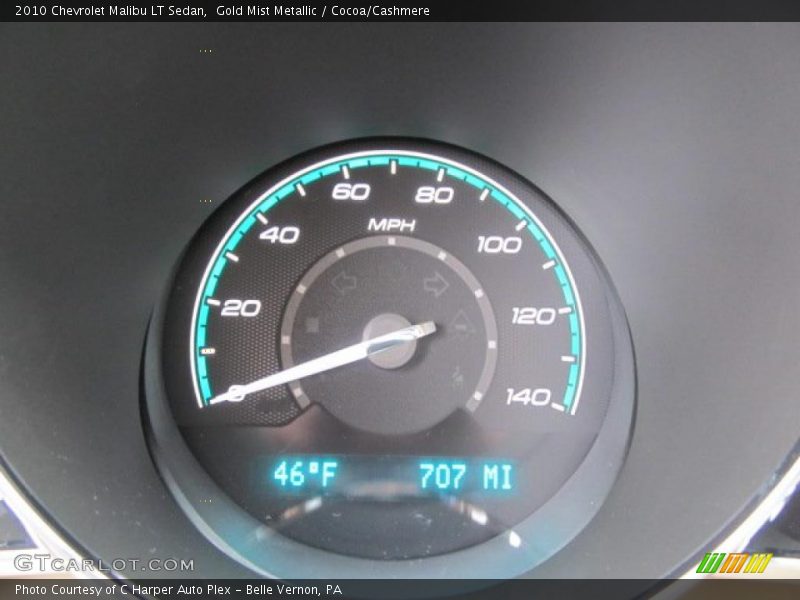 Gold Mist Metallic / Cocoa/Cashmere 2010 Chevrolet Malibu LT Sedan