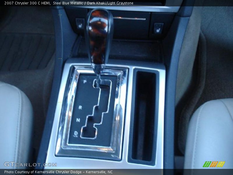 Steel Blue Metallic / Dark Khaki/Light Graystone 2007 Chrysler 300 C HEMI
